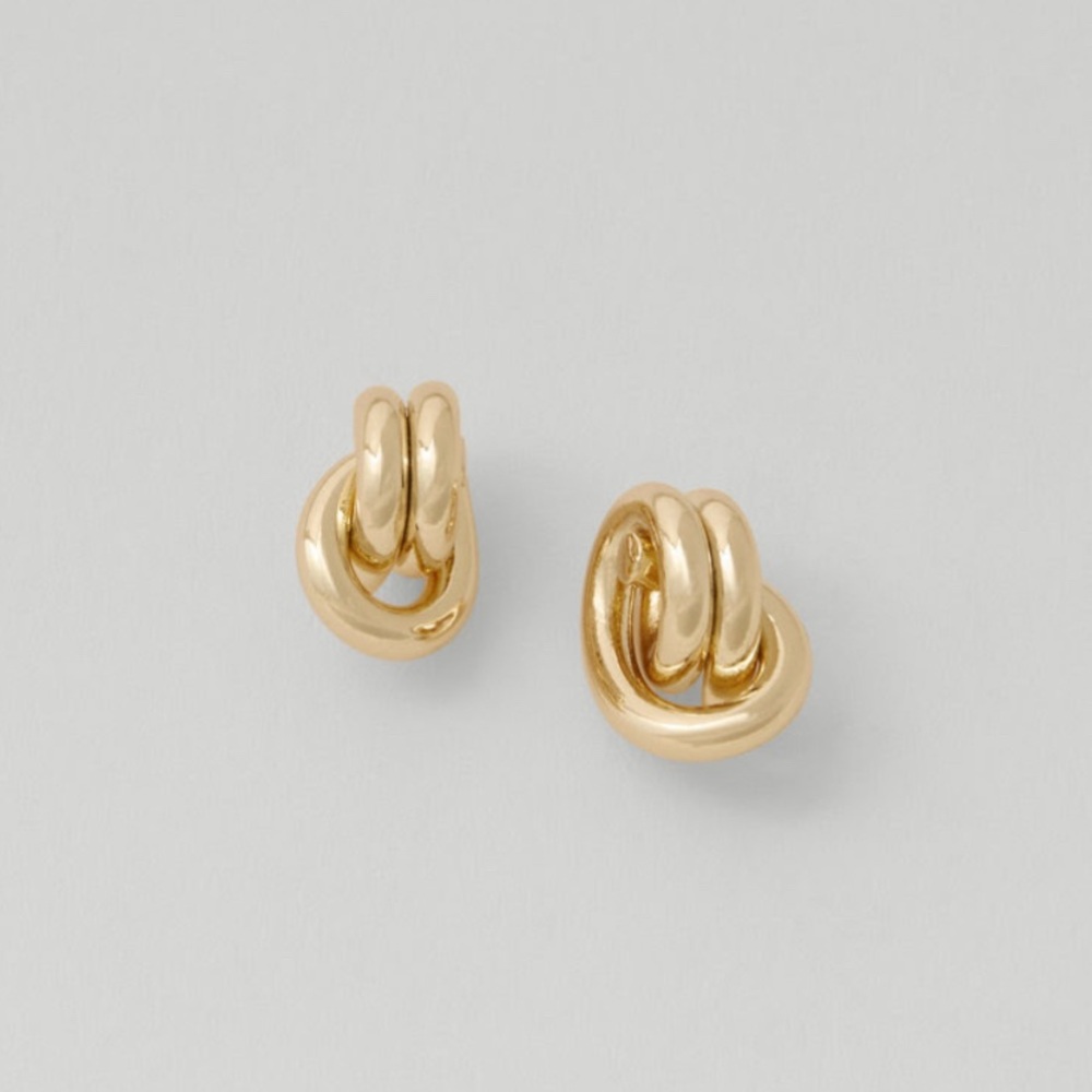 ANN TAYLOR Gold Knot Earrings
